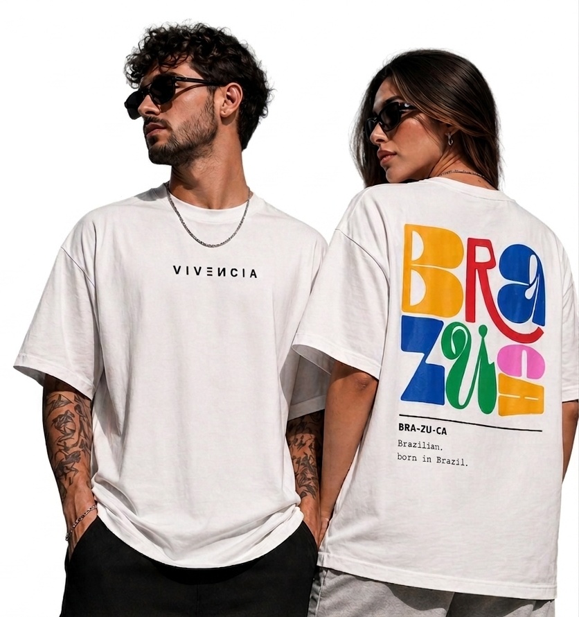 Camiseta Oversized Bra-zu-ca